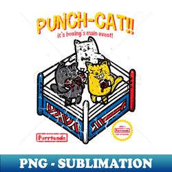 Punch Cat Boxing - Trendy Sublimation Digital Download - Bold & Eye-catching