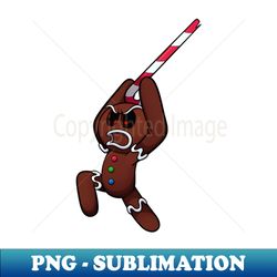 Attacking Evil Gingerbread Man - Sublimation-Ready PNG File - Perfect for Sublimation Art