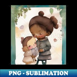 Two cute girls - Premium Sublimation Digital Download - Unleash Your Creativity