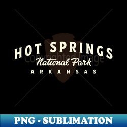 Hot Springs National Park Arched Text Tan - Instant Sublimation Digital Download - Perfect for Sublimation Art