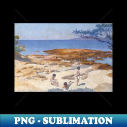 Beach at Cabasson - High-Resolution PNG Sublimation File - Boost Your Success with this Inspirational PNG Download