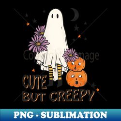 Cute But Creepy Sheet Ghost - Sublimation-Ready PNG File - Unlock Vibrant Sublimation Designs