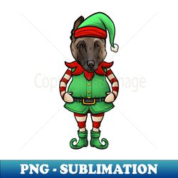 Belgian Malinois Christmas Elf - Exclusive Sublimation Digital File - Bold & Eye-catching