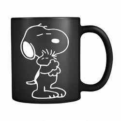 Snoopy Dog Peanuts Charlie Brown Hug Wsn96 11oz Mug