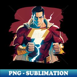 Shazam Fury of the Gods - Vintage Sublimation PNG Download - Perfect for Sublimation Art