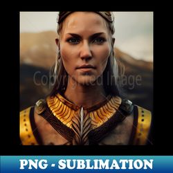 Viking Shield Maiden - Exclusive PNG Sublimation Download - Perfect for Sublimation Art