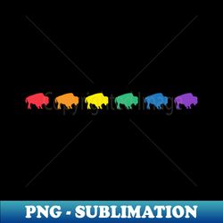 Buffalo Pride Week Rainbow Gay Pride Colors LGBTQ Ally - Instant Sublimation Digital Download - Create with Confidence