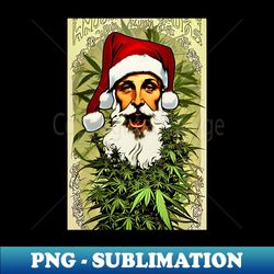 cannabis christmas vibes 26 - png transparent sublimation file - unlock vibrant sublimation designs