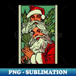 cannabis christmas vibes 34 - modern sublimation png file - vibrant and eye-catching typography