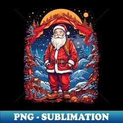 Santa Christmas - Trendy Sublimation Digital Download - Perfect for Sublimation Mastery