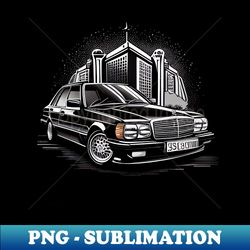 Mercedes-Benz 500E - PNG Transparent Sublimation File - Perfect for Creative Projects