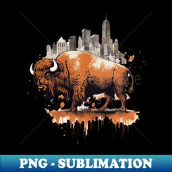 American Bison - Special Edition Sublimation PNG File - Enhance Your Apparel with Stunning Detail