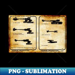 Warship Recognition Enemy Silhouettes - Exclusive Sublimation Digital File - Unleash Your Inner Rebellion