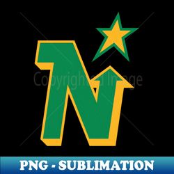 Defunct Minnesota North Stars Hockey 1991 - Creative Sublimation PNG Download - Create with Confidence