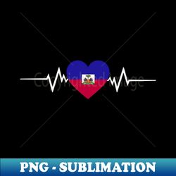 haiti Heartbeat - Sublimation-Ready PNG File - Vibrant and Eye-Catching Typography