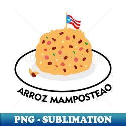 arroz mamposteao puerto rican food latino caribbean rice - modern sublimation png file - enhance your apparel with stunning detail