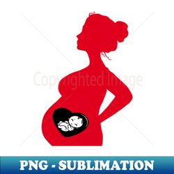 pregnant mother - High-Resolution PNG Sublimation File - Revolutionize Your Designs