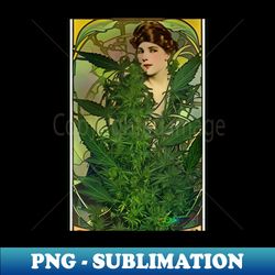 vintage cannabis beauty 2 - premium png sublimation file - vibrant and eye-catching typography
