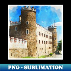 Castle Towers - Exclusive PNG Sublimation Download - Stunning Sublimation Graphics