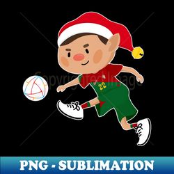 portugal football christmas elf football world cup soccer t-shirt - elegant sublimation png download - bold & eye-catching