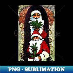 cannabis christmas vibes 40 - png transparent sublimation file - defying the norms
