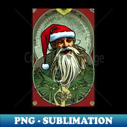 cannabis christmas vibes 23 - elegant sublimation png download - enhance your apparel with stunning detail