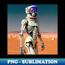 Alien Skeleton Space Horror 121 - High-Quality PNG Sublimation Download - Fashionable and Fearless