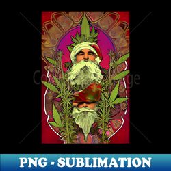cannabis christmas vibes 9 - sublimation-ready png file - add a festive touch to every day