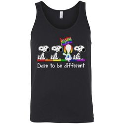 Snoopy Kiss my ass Dare to be different Unisex Tank