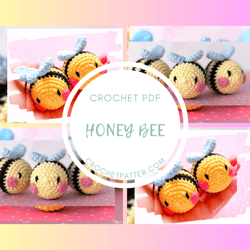 Amigurumi Honey Bee Crochet Toy PDF - Craft Your Own Adorable Bee Buddy