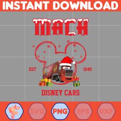 Christmas Cars Png, Mach Est 1949 Disney Cars Png, Lightning Mcqueen Png, Christmas Png, Disney Balloon Png