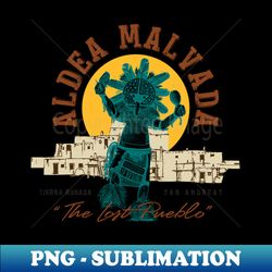 Aldea Malvada - Aesthetic Sublimation Digital File - Vibrant and Eye-Catching Typography