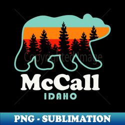McCall Idaho Bear Mountain Town - Unique Sublimation PNG Download - Defying the Norms