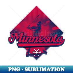 Minnesota Baseball - Diamond Design - Unique Sublimation PNG Download - Perfect for Personalization
