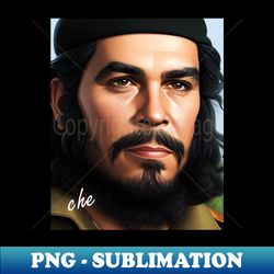 Realistic Portrait of Che Guevara - Artistic Sublimation Digital File - Revolutionize Your Designs