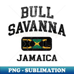Bull Savanna Jamaica - XXL Athletic design - Instant PNG Sublimation Download - Transform Your Sublimation Creations