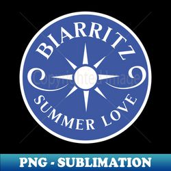 Biarritz France Summer Love - PNG Transparent Sublimation Design - Bring Your Designs to Life