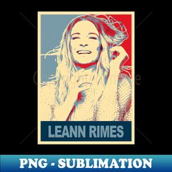 Pop Art LeAnn Rimes desig - PNG Sublimation Digital Download - Fashionable and Fearless