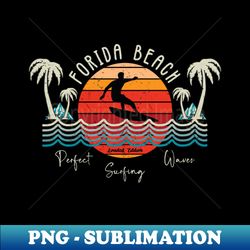 Retro Florida Beach Surfing - Instant PNG Sublimation Download - Defying the Norms