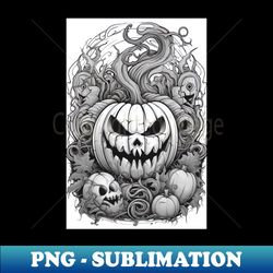 scary pumpkin with friends - Special Edition Sublimation PNG File - Unleash Your Creativity