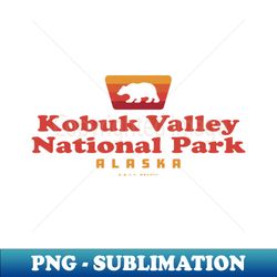 Kobuk Valley National Park Retro Badge Bear Red - Digital Sublimation Download File - Transform Your Sublimation Creations