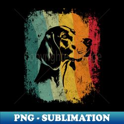 Retro Style Vintage Design American Foxhound Dog - Special Edition Sublimation PNG File - Revolutionize Your Designs