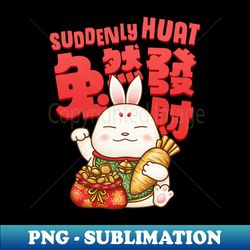Year of the Rabbit Beckoning Rabbit Prosperity - Digital Sublimation Download File - Stunning Sublimation Graphics