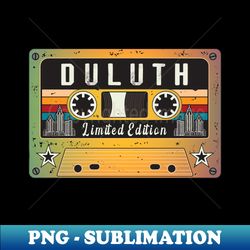Retro Duluth City - High-Quality PNG Sublimation Download - Capture Imagination with Every Detail