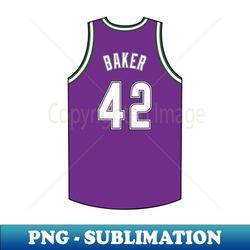 Vin Baker Milwaukee Jersey Qiangy - Vintage Sublimation PNG Download - Unleash Your Inner Rebellion