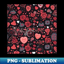 hearts pattern design - Special Edition Sublimation PNG File - Capture Imagination with Every Detail