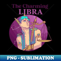 The Charming Libra - PNG Transparent Digital Download File for Sublimation - Add a Festive Touch to Every Day