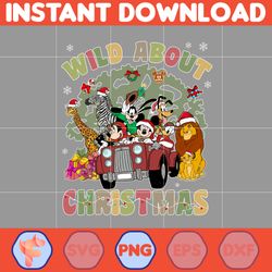 Disney Merry Christmas Png, Wild About Christmas Png, Christmas Character, Christmas Squad Png