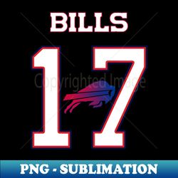 Josh Allen - BILLS 17 - Signature Sublimation PNG File - Unlock Vibrant Sublimation Designs