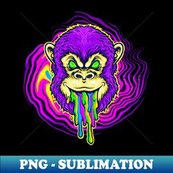 Rainbow Chimp Drool - Artistic Sublimation Digital File - Add a Festive Touch to Every Day